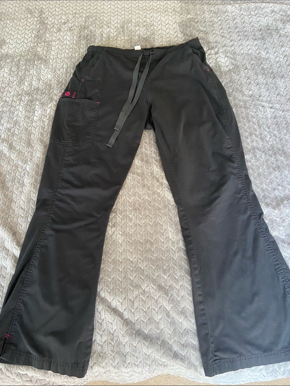 Charcoal Gray Women’s Drawstring Scrub Pants